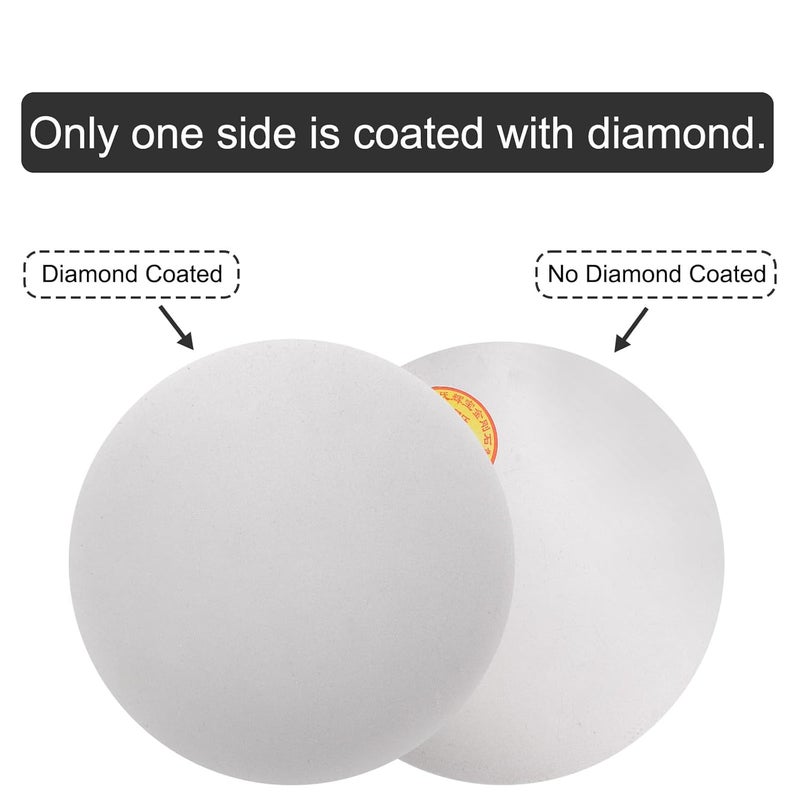 uxcell Diamond Sanding Grinding Disc, 8-Inch (200mm) Grit 800 No Center Hole, Flat Lap Disk Polishing Discs Abrasive Wheel for Gemstone Tile Porcelain Glass Stone Metal - Image 3